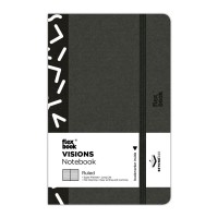 Flexbook Visions Notebook Pocket Ruled Black/White Flexbook Visions Notebook Pocket Ruled Black/White